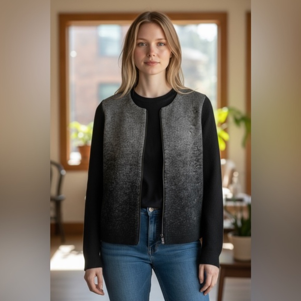 Ann Taylor Ombre Merino Wool Jacket Small Like New